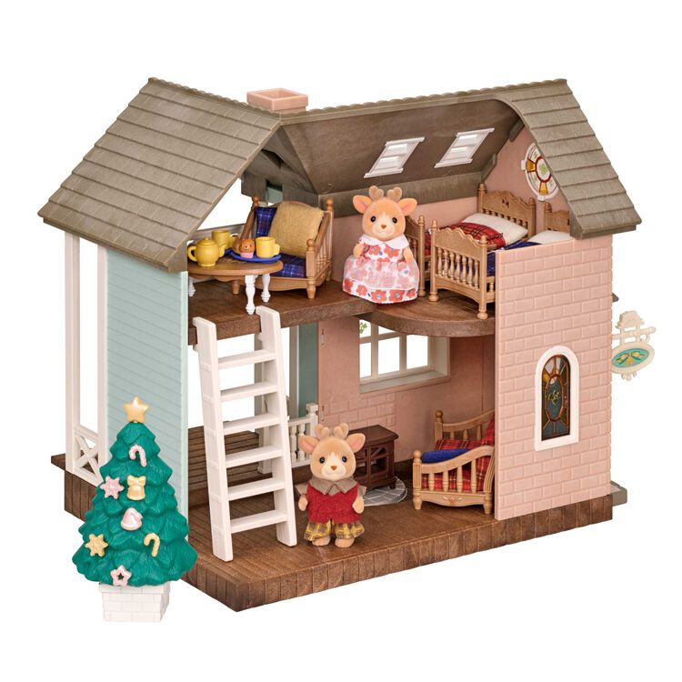 JAPAN LIMITED - Sylvanian Families -  Christmas Holiday Lodge with Reindeer Brothers