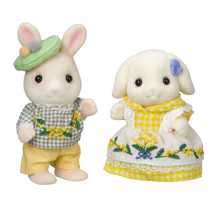 JAPAN LIMITED Sylvanian Families - Friendly Pair Set - Mimosa Embroidery