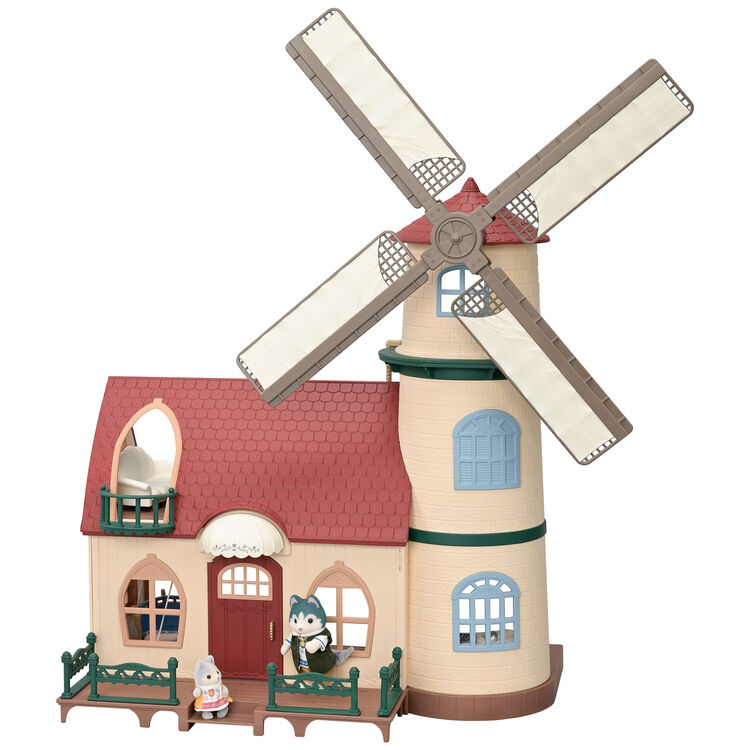 JAPAN LIMITED - Sylvanian Families -  Windmill of Happiness on the Hill - Husky Brother and Baby