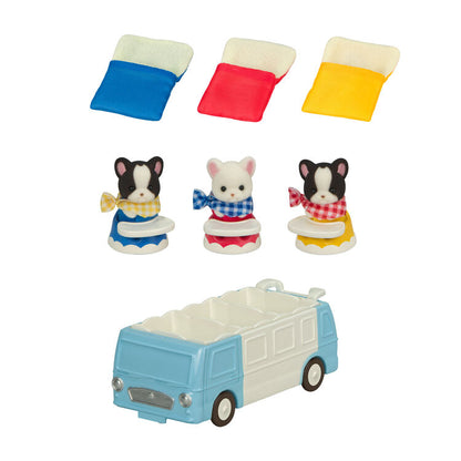 Sylvanian Families - French Bulldog Triplets - Exciting Outing Set