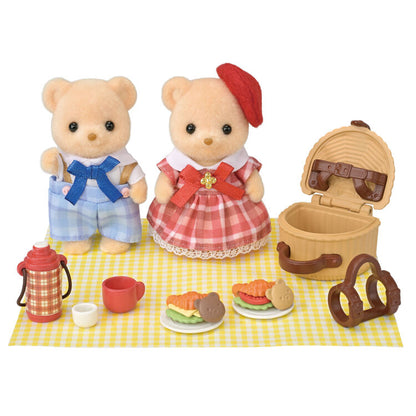 JAPAN LIMITED - Sylvanian Families - Biscuit Bear Siblings - Picnic Lunch Set