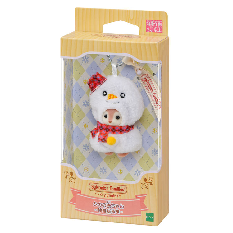 JAPAN LIMITED Sylvanian Families - Baby Deer - Snowman Keychain Doll