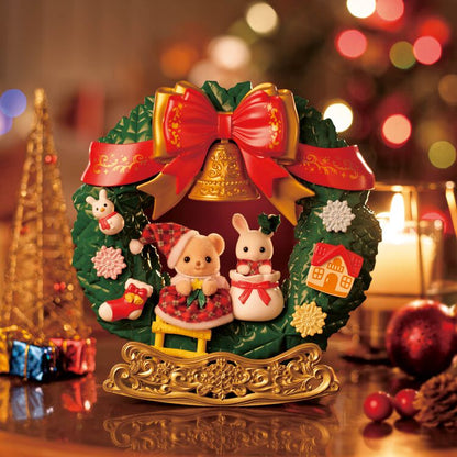 OCT 10 PREORDER - Sylvanian Families Japan - Rocking Christmas Wreath