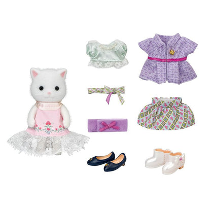Sylvanian Families Japan - A lovely outfit set for the city - Persian Cat Sister