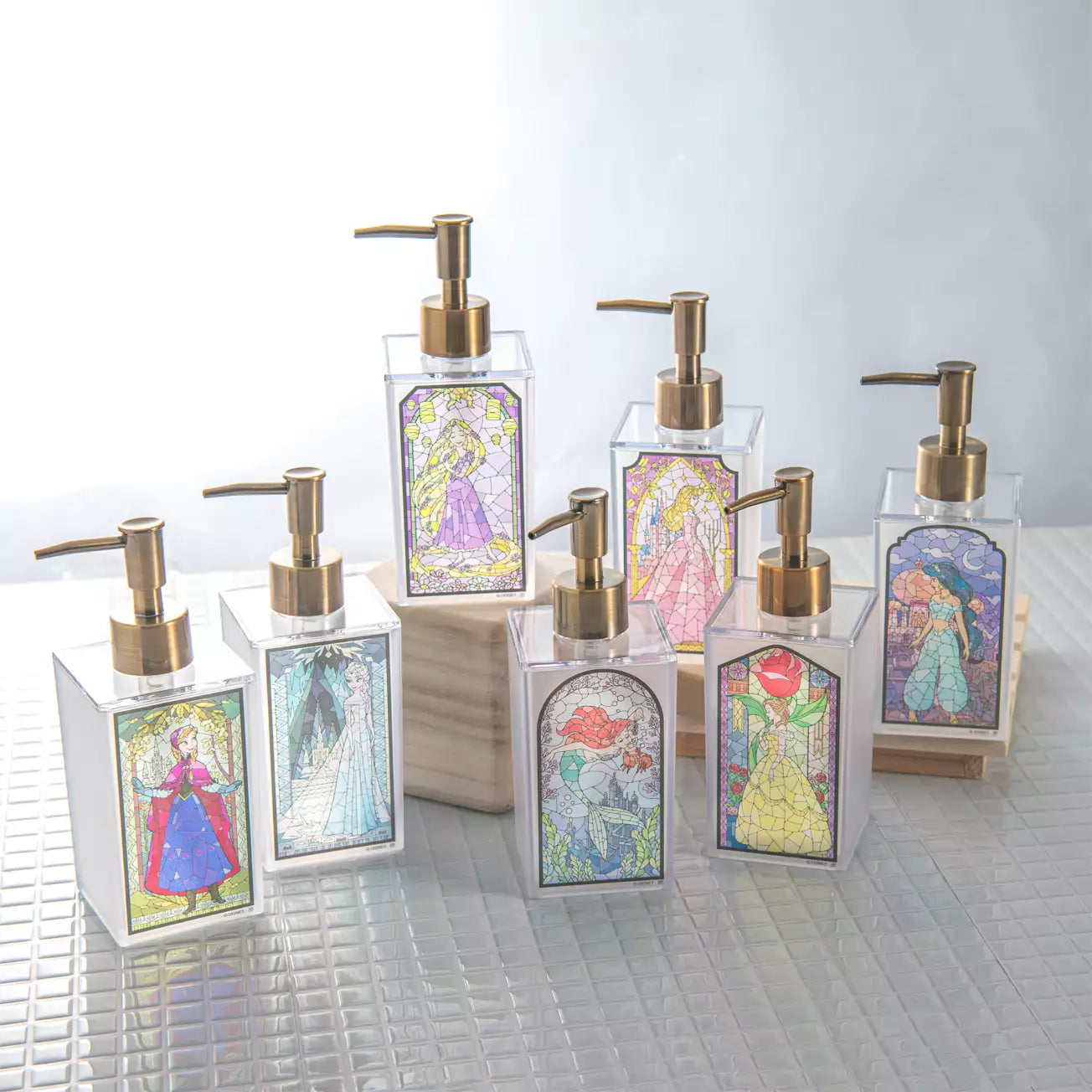 Disney Japan (Licensed Goods) - Rapunzel - Stained Glass Liquid Soap Dispenser