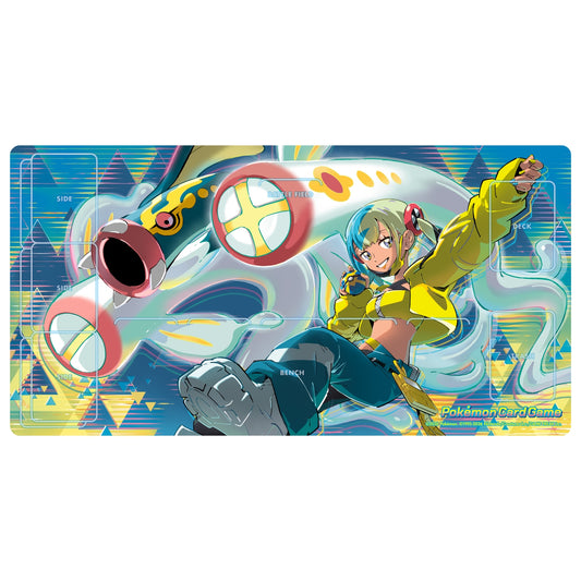Pokémon Center Japan - Pokémon Trading Card Game Rubber Playmat: Canary & Mega Eelektross