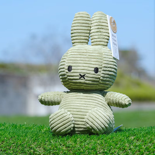 Miffy Japan - Corduroy Plush Toy - 23cm - Olive Green