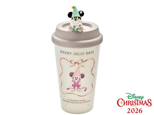 NOV 1 PREORDER - Tokyo Disney Resort - Christmas 2026 - Merry Lil Ring Ring - Souvenir Tumbler with Lid Cap