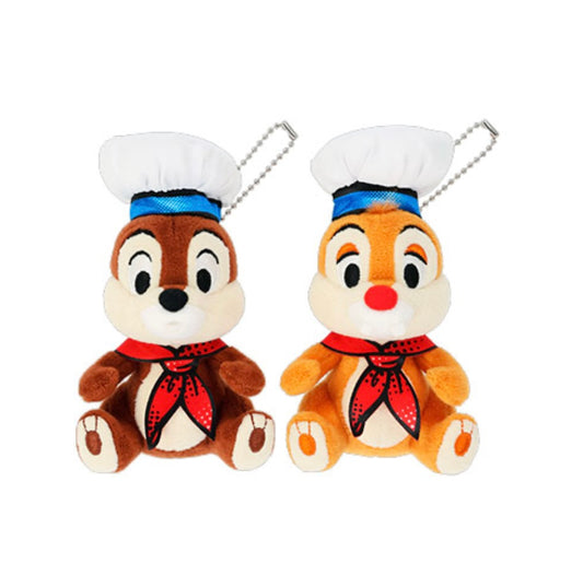 PREORDER - Tokyo Disney Resort - Quacky Celebration - Chip & Dale Plush Keychain / Pin Set