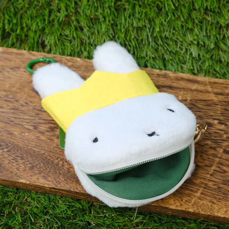 Miffy Japan - Miffy 70th Anniversary - Plush Face Coin Case Keychain - Type D