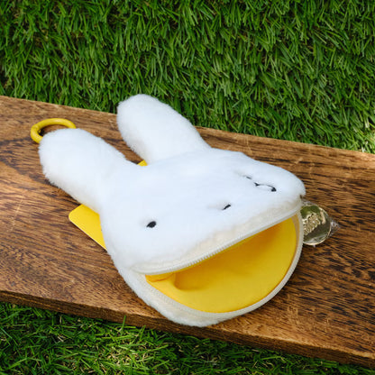 Miffy Japan - Miffy 70th Anniversary - Plush Face Coin Case Keychain - Type B