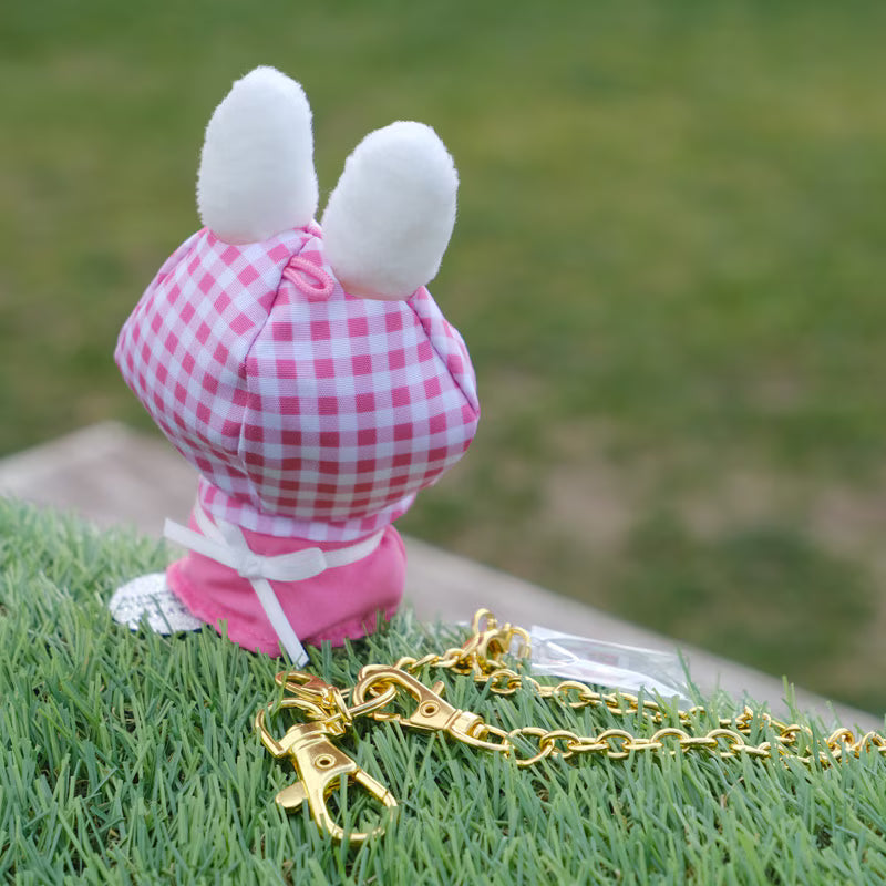 Miffy Japan - Little Thank You Plush Mascot Keychain - Hood Tulip Pink