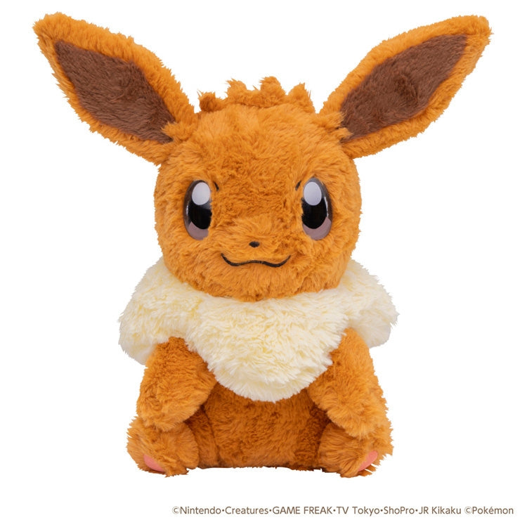 Pokemon Centre Japan - Pokemon at Home - Reacting Eevee Plush (40 reactions!)