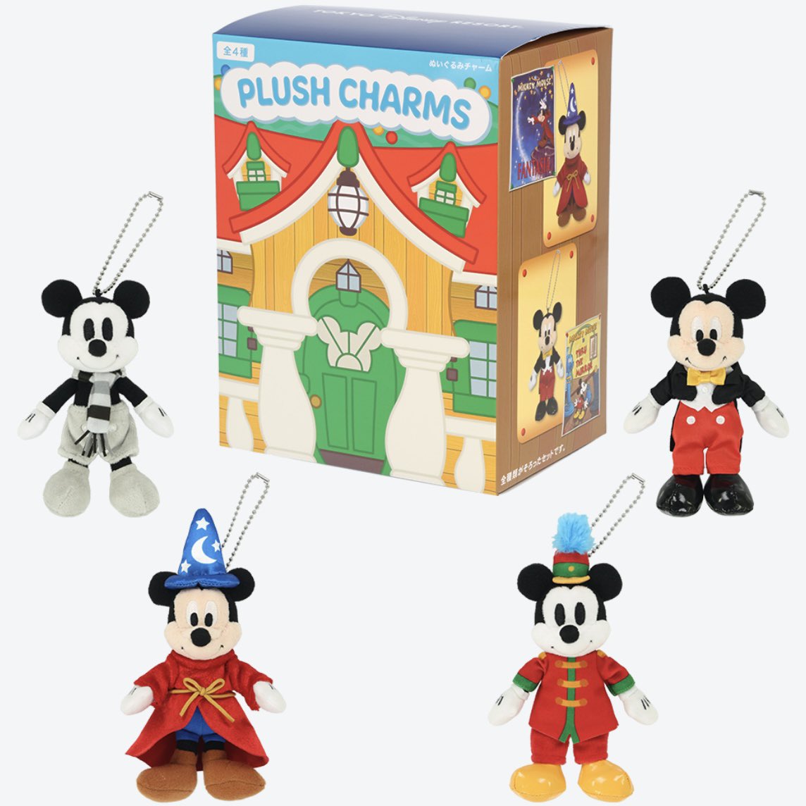 OCT 8 PREORDER - Tokyo Disney Resort - Mickey Mouse - Plush Keychain Blind Box (Full Set)