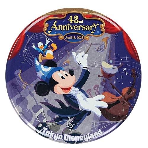 PRE ORDER - Tokyo Disney Resort - 42nd Anniversary - Can Badge