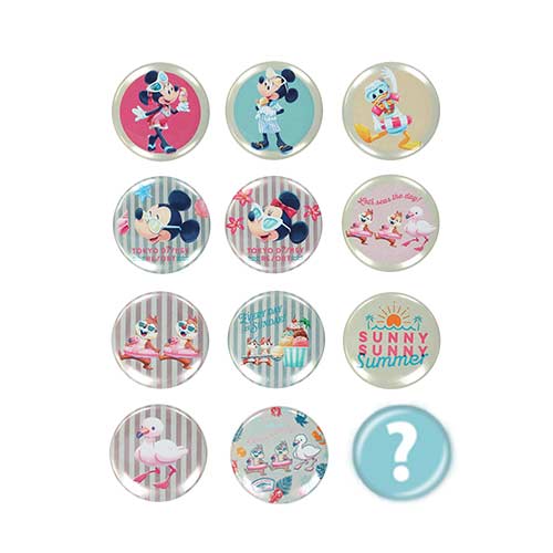 JUNE PREORDER - Tokyo Disney Resort - Sunny Sunny Summer - Tin Badge Blind Box