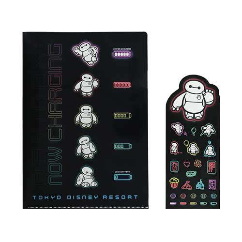 Tokyo Disney Resort - Summer Cool Off - Baymax Clear File & Sticker Set