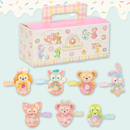DISNEYSEA LIMITED - Duffy & Friends Filled with Joy! - Die-Cut Hair Clip Blind Box - Full Set