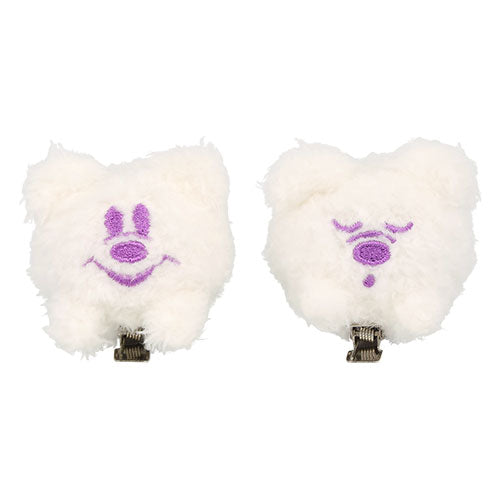 SEPT 18 PREORDER - Tokyo Disney Resort - Halloween 2025 - Mickey Ghost - Plush Hair Clip Set