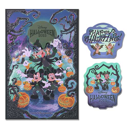 SEPT 18 PREORDER - Tokyo Disney Resort - Halloween 2025 - Postcard & Stickers Set