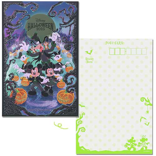 SEPT 18 PREORDER - Tokyo Disney Resort - Halloween 2025 - Postcard & Stickers Set
