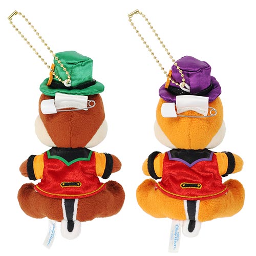 SEPT 18 PREORDER - Tokyo Disney Resort - Halloween 2025 - Chip & Dale - Parade Plush Keychain / Pin Set