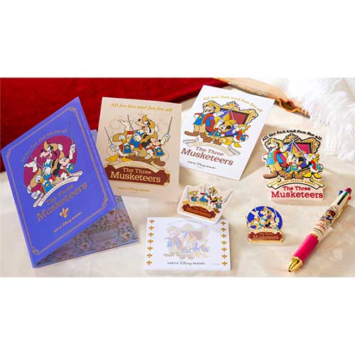 OCT 9 PREORDER - Tokyo Disney Resort - The Three Musketeers - Postcards & Clear Folders