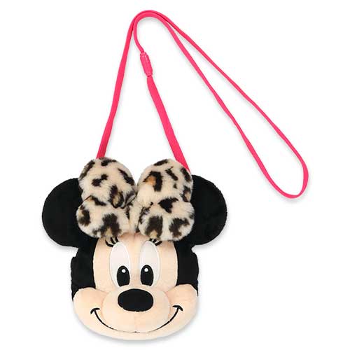 16 OCT PREORDER - Tokyo Disney Resort - Leopard Print - Minnie Mouse Plush Bag