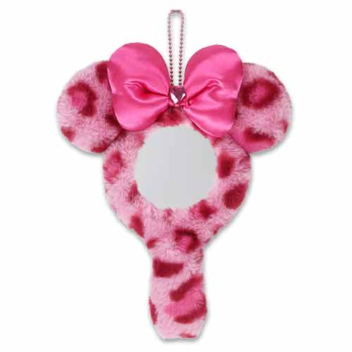 16 OCT PREORDER - Tokyo Disney Resort - Leopard Print - Pink Minnie Mouse - Plush Mirror Charm