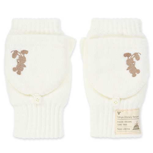 16 OCT PREORDER - Tokyo Disney Resort - Cream Winter - Mickey Mouse Mittens