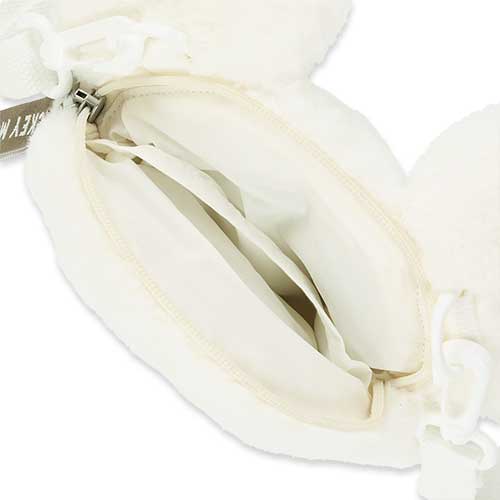 16 OCT PREORDER - Tokyo Disney Resort - Cream Winter Fur - Mickey Mouse Plush Bag