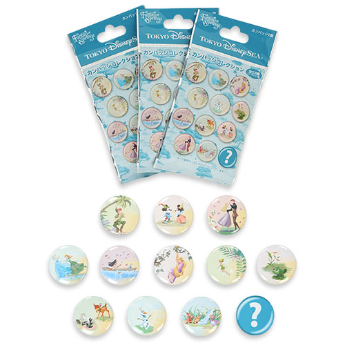 OCT 30 PREORDER - Disneysea Limited - Fantasy Springs - Can Badge - Blind Bag