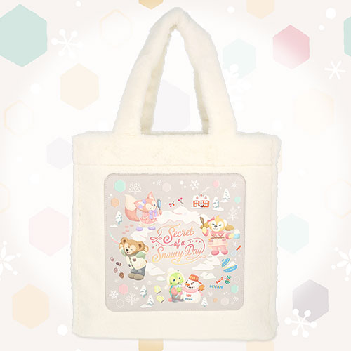 NOV 5 PREORDER - Disneysea Limited - Duffy & Friends - Secret Of a Snowy Day - Fur Tote Bag