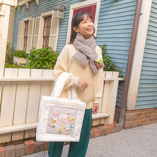 NOV 5 PREORDER - Disneysea Limited - Duffy & Friends - Secret Of a Snowy Day - Fur Tote Bag