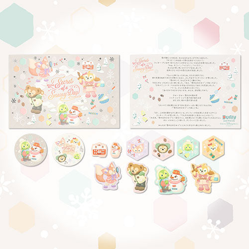 NOV 5 PREORDER - Disneysea Limited - Duffy & Friends - Secret Of a Snowy Day - Sticker & Postcard Set