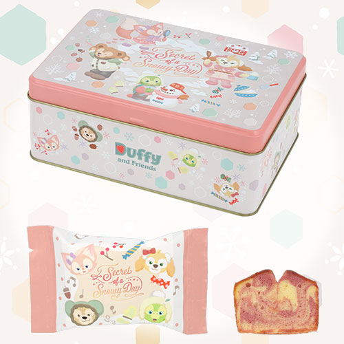 NOV 5 PREORDER - Disneysea Limited - Duffy & Friends - Secret Of a Snowy Day - Pound Cake Tin