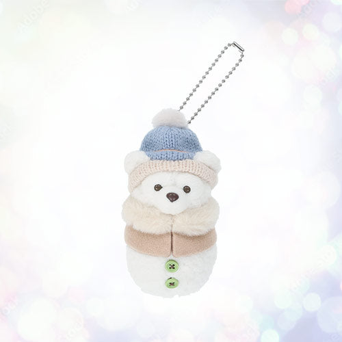 NOV 5 PREORDER - Disneysea Limited - Duffy & Friends - Secret Of a Snowy Day - Snowman Duffy Plush Keychain