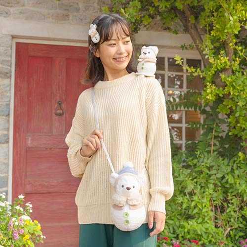 NOV 5 PREORDER - Disneysea Limited - Duffy & Friends - Secret Of a Snowy Day - Snowman Duffy Plush Bag