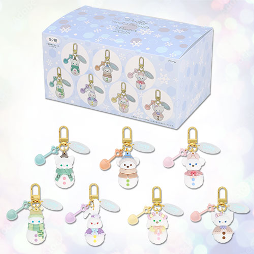 NOV 5 PREORDER - Disneysea Limited - Duffy & Friends - Secret Of a Snowy Day - Snowman Keychain - Charm Blind Box - Full Set