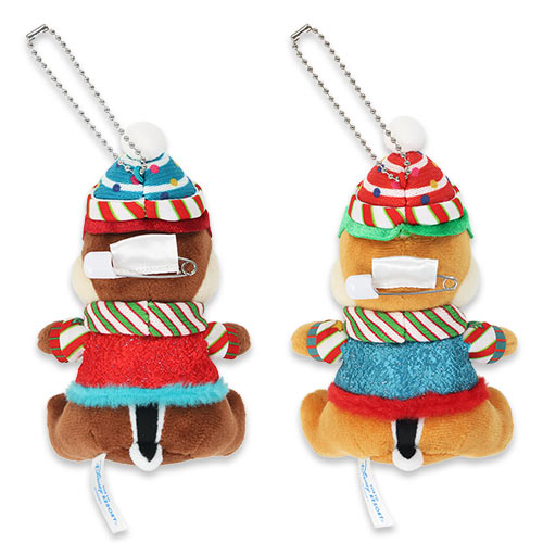 MID NOV PREORDER - Tokyo Disney Resort - Christmas 2025 - Chip & Dale - Plush Keychain / Pin