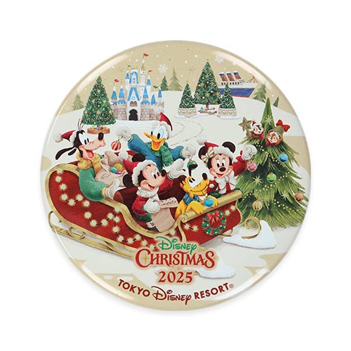 MID NOV PREORDER - Tokyo Disney Resort - Christmas 2025 - Can Badge