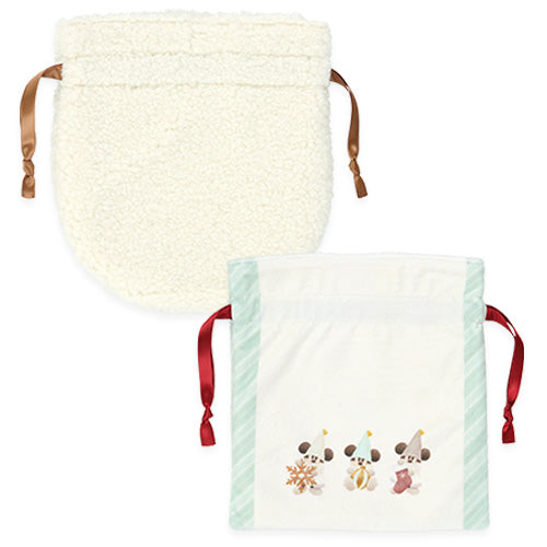 MID NOV PREORDER - Tokyo Disney Resort - Christmas 2025 - Lin Lin Lin - Mickey Mouse - Drawstring Bag Set
