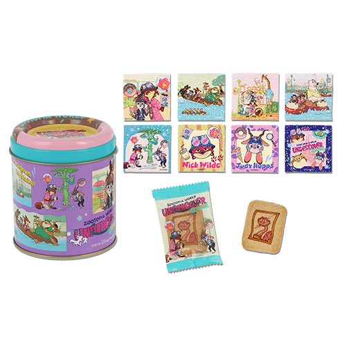 26 NOV PREORDER - Tokyo Disney Resort - Zootopia - Cookie Tin with Random Sticker