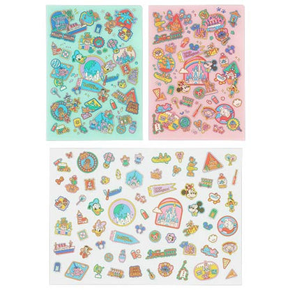 DEC 11 PREORDER - Tokyo Disney Resort - Park Icons - Clear File & Sticker Set