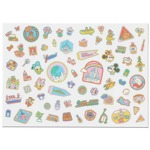 DEC 11 PREORDER - Tokyo Disney Resort - Park Icons - Clear File & Sticker Set