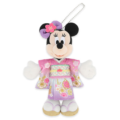 Tokyo Disney Resort - New Years 2025 - Minnie Mouse - Kimono Plush Keychain / Pin