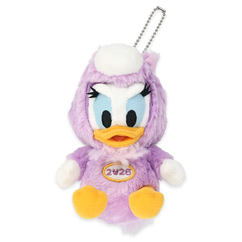 NOV 17 PREORDER - Tokyo Disney Resort - New Years 2025 - Daisy Duck - Zodiac Plush Keychain / Pin