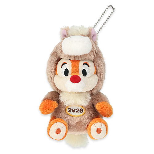 NOV 17 PREORDER - Tokyo Disney Resort - New Years 2025 - Dale - Zodiac Plush Keychain / Pin