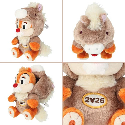 NOV 17 PREORDER - Tokyo Disney Resort - New Years 2025 - Dale - Zodiac Plush Keychain / Pin