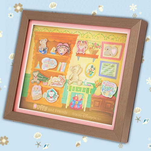 18 DEC PREORDER - Disneysea Limited - Duffy & Friends - Encore Collection - Pin Set Frame